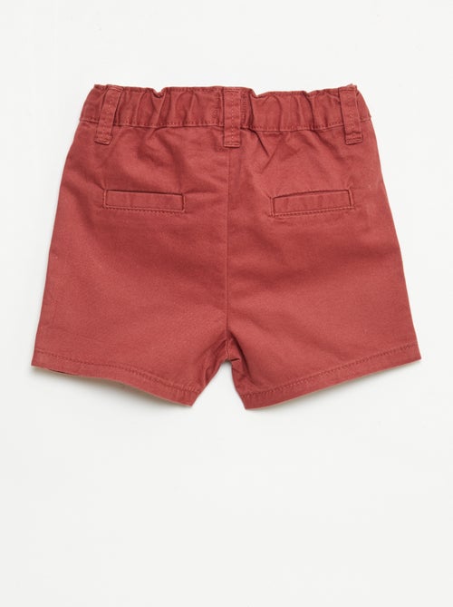 Chino short met verstelbare taille - Kiabi