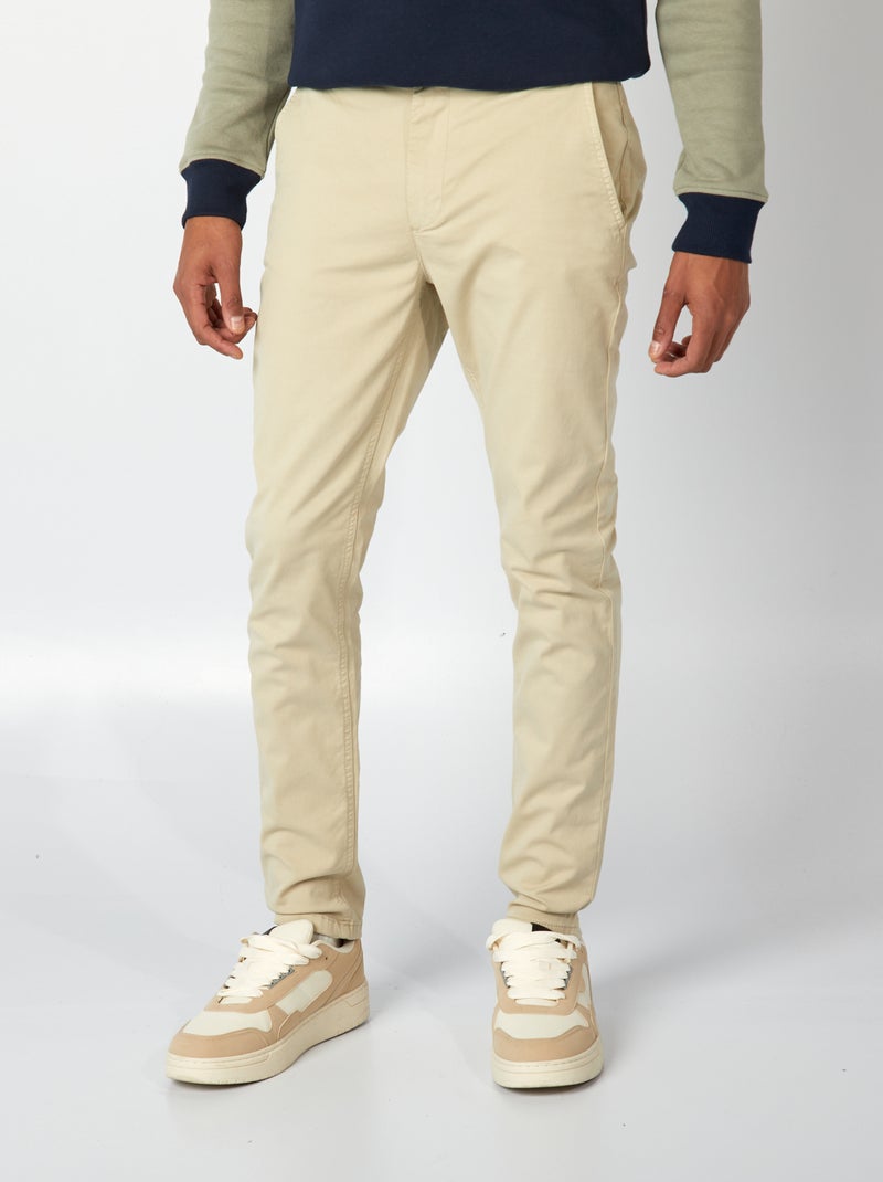 Chino skinny stretch - L32 Beige - Kiabi