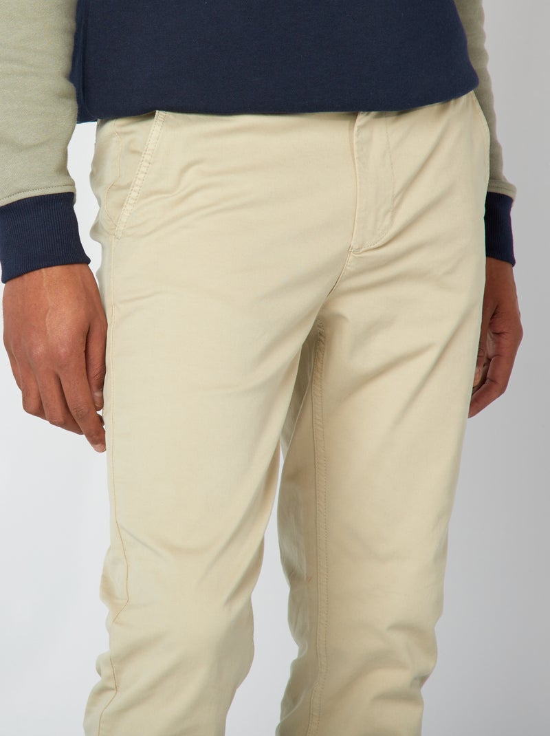 Chino skinny stretch - L32 Beige - Kiabi