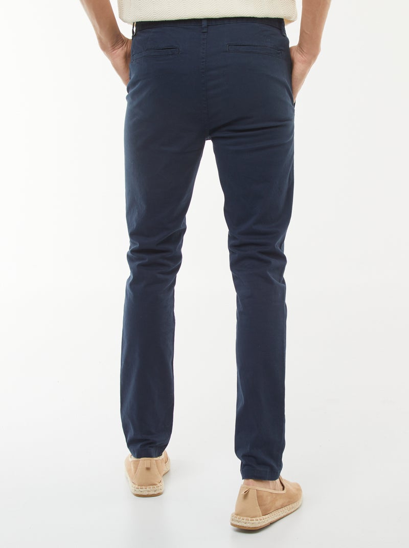 Chino skinny stretch - L32 Bleu marine - Kiabi