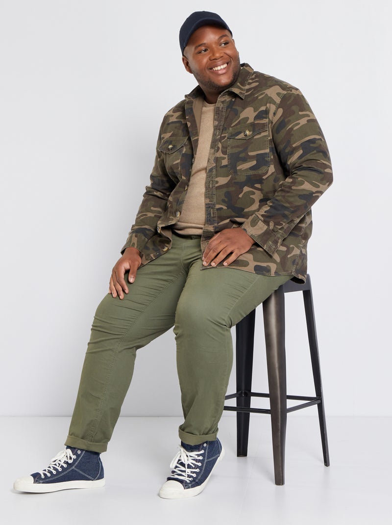 Chino slim - L32 Vert - Kiabi