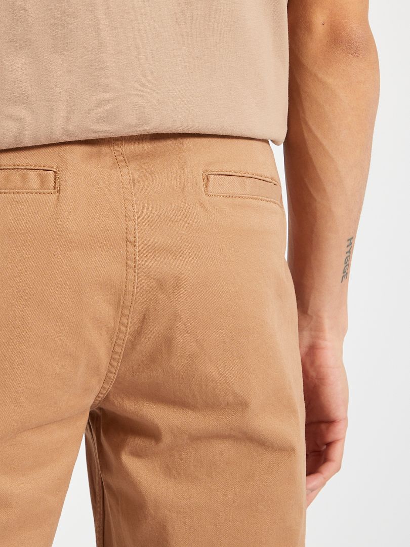 Pantalon chino slim L30 - beige - Kiabi - 17.00€