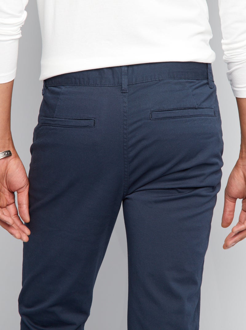 Chino slim - L34 Bleu - Kiabi