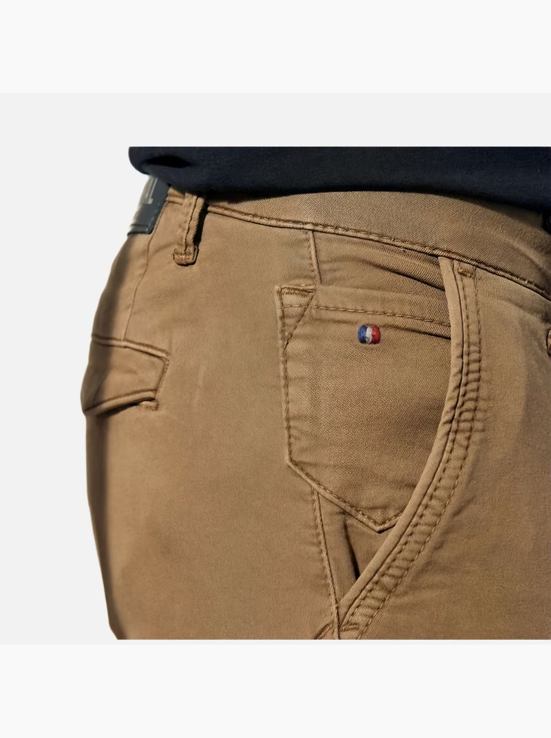 Chino slim homme kaporal Jaune - Kiabi