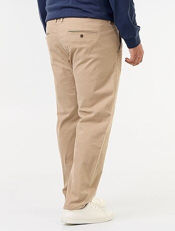 Chino uni taille standard