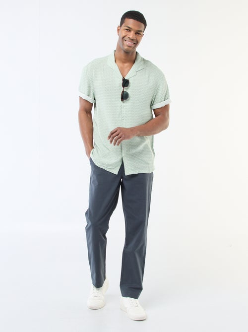 Chino uni taille standard - Kiabi