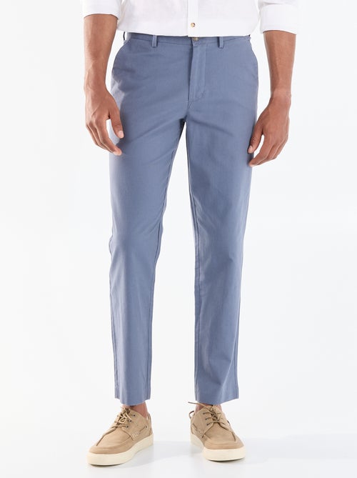 Chino uni taille standard - Kiabi