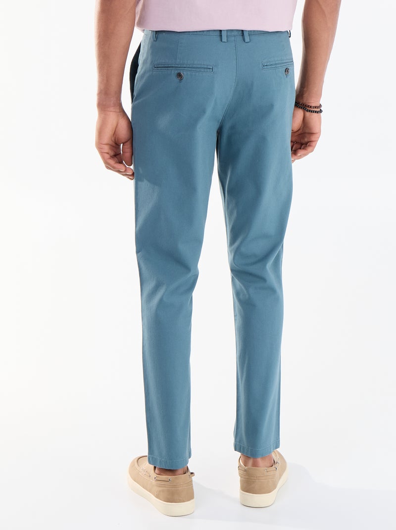 Chino van twill Blauw - Kiabi