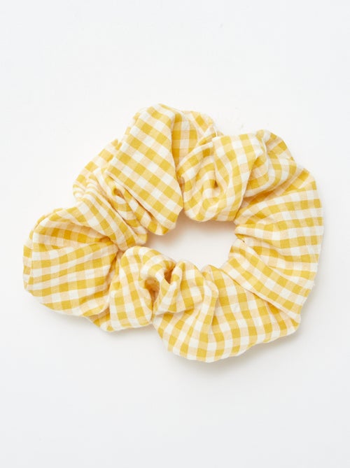Chouchou en coton vichy - Kiabi
