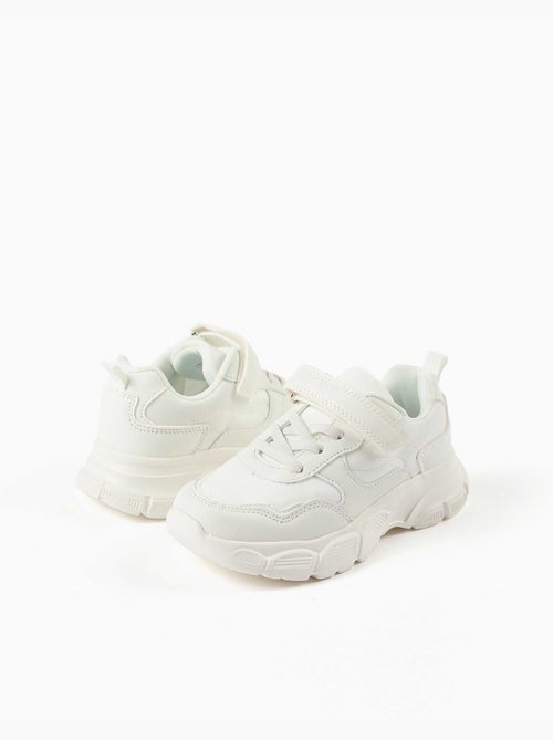 Chunky trainers van twee stoffen met mesh voering - Kiabi Chunky trainers van twee stoffen met mesh voering - Kiabi