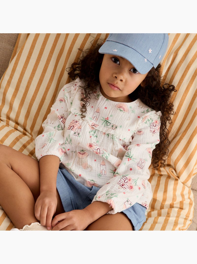 Ciao Milano kinder chambray shorts Blauw - Kiabi