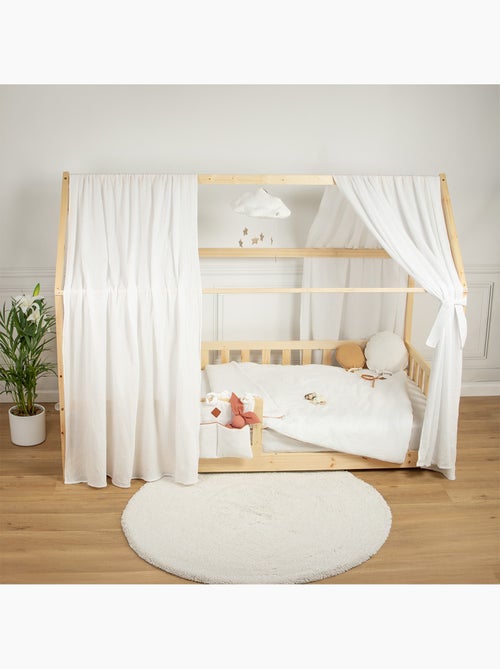 Ciel de lit cabane en gaze de coton duo 360 cm - Kiabi