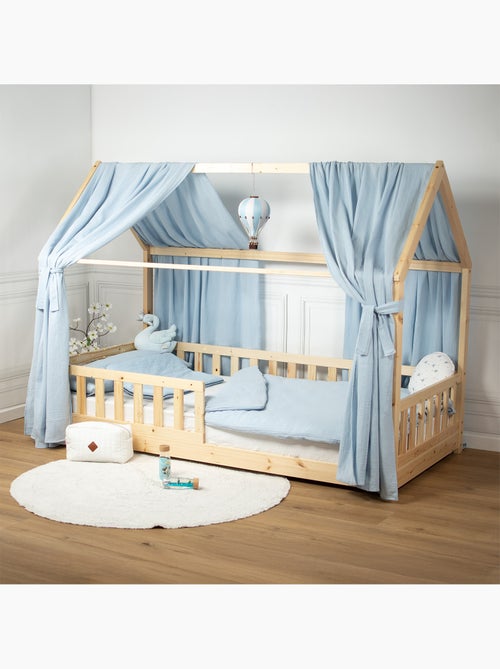 Ciel de lit cabane en gaze de coton duo 360 cm - Kiabi