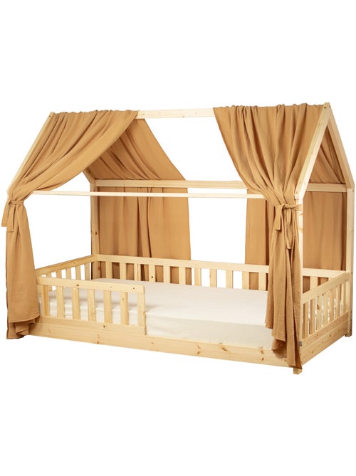 Ciel de lit cabane en gaze de coton duo 360 cm - Kiabi
