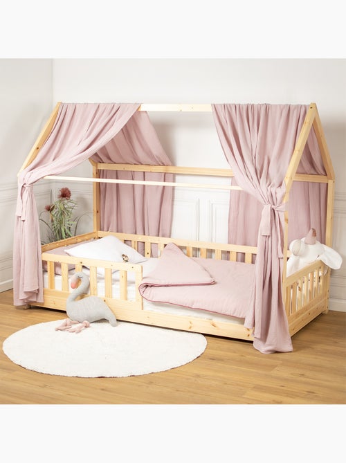 Ciel de lit cabane en gaze de coton duo 360 cm - Kiabi