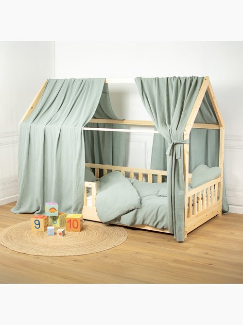 Ciel de lit cabane en gaze de coton duo 360 cm - Kiabi
