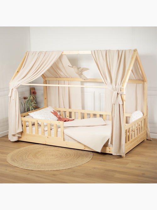 Ciel de lit cabane en gaze de coton duo 390 cm - Kiabi