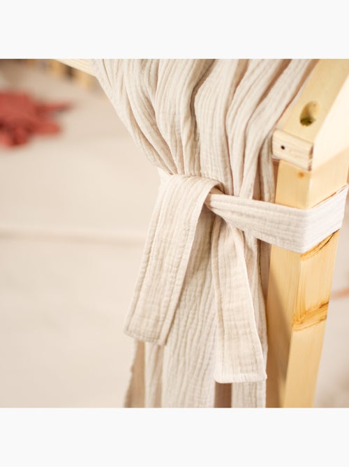 Ciel de lit cabane en gaze de coton duo 390 cm - Kiabi