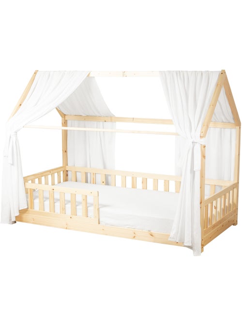 Ciel de lit cabane en gaze de coton duo 390 cm - Kiabi