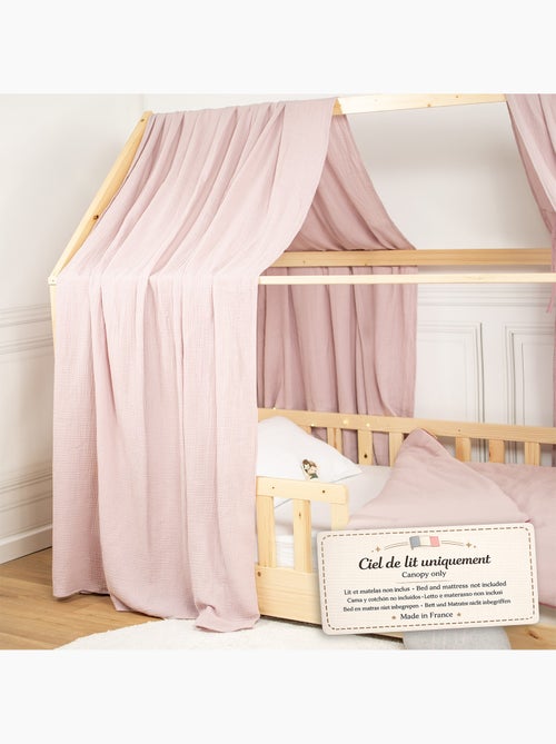 Ciel de lit cabane en gaze de coton duo 390 cm - Kiabi