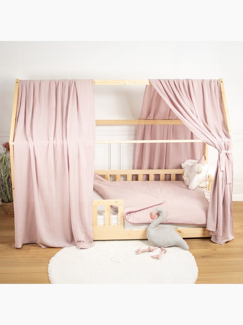 Ciel de lit cabane en gaze de coton duo 390 cm - Kiabi
