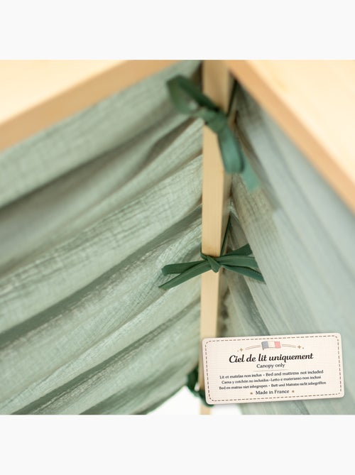 Ciel de lit cabane en gaze de coton duo 390 cm - Kiabi