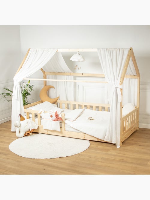 Ciel de lit cabane en gaze de coton duo 420 cm - Kiabi