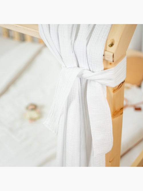 Ciel de lit cabane en gaze de coton duo 420 cm - Kiabi