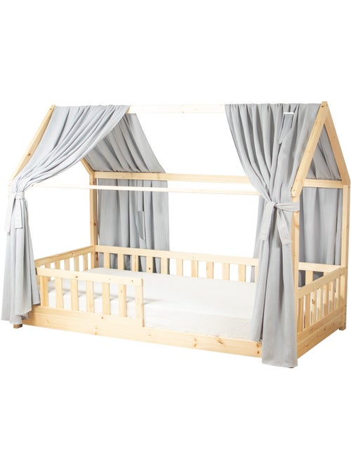 Ciel de lit cabane en gaze de coton duo 420 cm - Kiabi