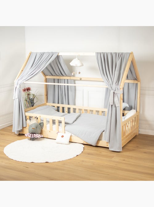 Ciel de lit cabane en gaze de coton duo 420 cm - Kiabi