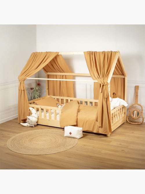 Ciel de lit cabane en gaze de coton duo 420 cm - Kiabi