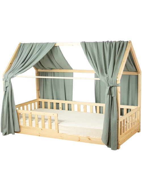Ciel de lit cabane en gaze de coton duo 420 cm - Kiabi