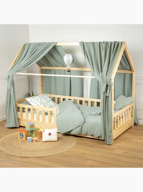 Ciel de lit cabane en gaze de coton duo 420 cm - Kiabi