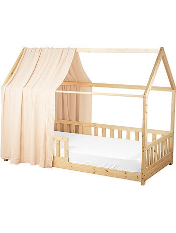 Ciel de lit cabane en gaze de coton solo 330 cm