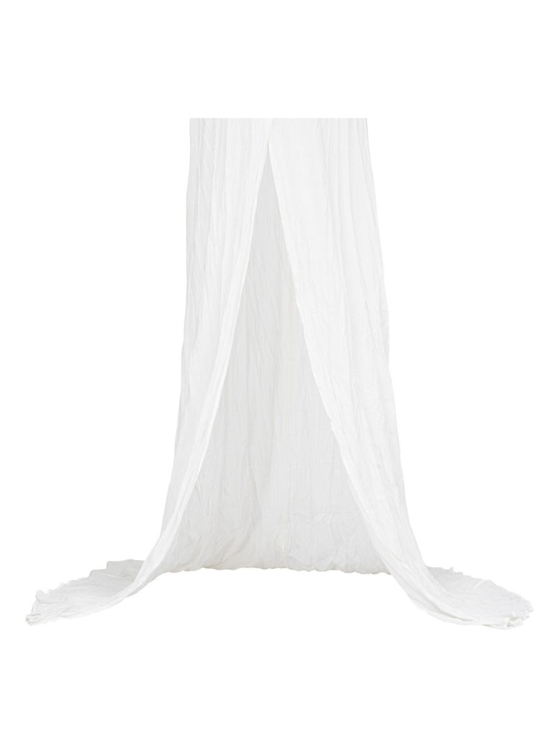 Ciel de lit en double gaze de coton Blanc - Kiabi