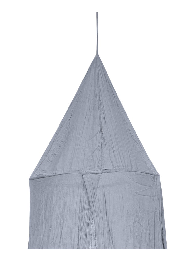 Ciel de lit en double gaze de coton Bleu - Kiabi