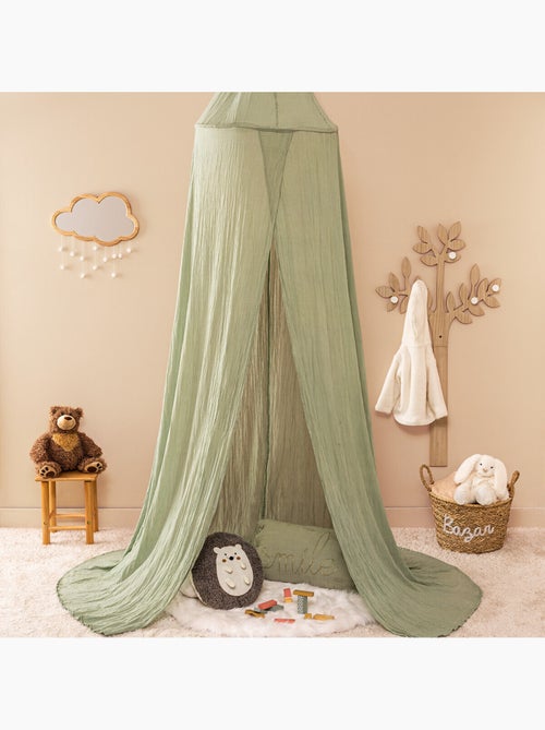 Ciel de lit gaze de coton lili - Kiabi Ciel de lit gaze de coton lili - Kiabi