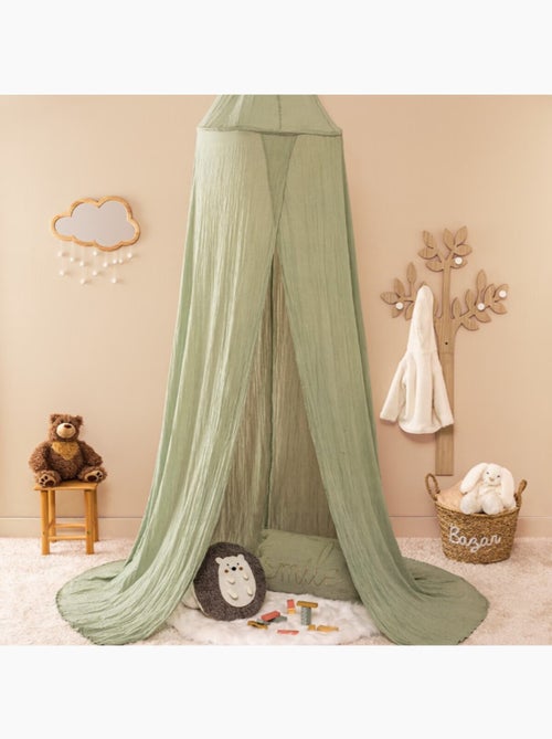 Ciel de lit gaze de coton lili - Kiabi Ciel de lit gaze de coton lili - Kiabi