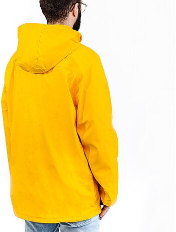 Ciré homme 'Breizh Ocean', Coutures et zip étanches, Doublure rayée de style marinière.