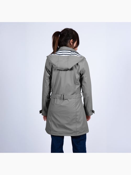 Ciré imperméable 'Breizh Océan', Coupe Trench, Capuche Amovible Femme - Kiabi Ciré imperméable 'Breizh Océan', Coupe Trench, Capuche Amovible Femme - Kiabi