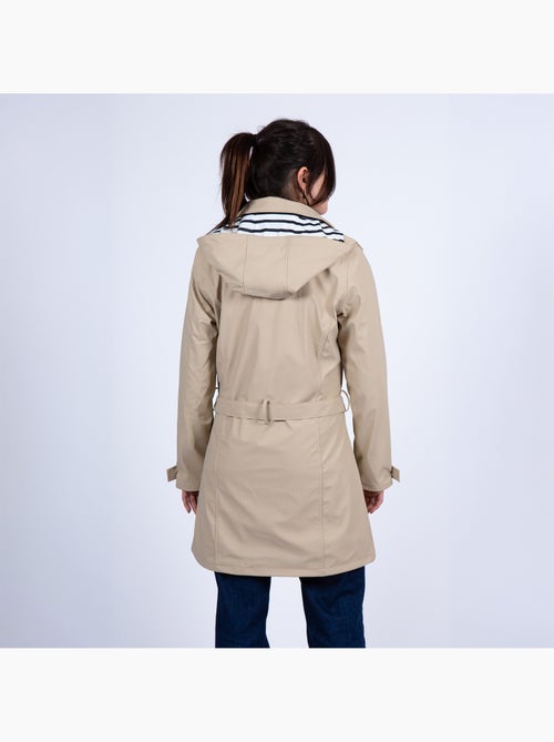 Ciré imperméable 'Breizh Océan', Coupe Trench, Capuche Amovible Femme - Kiabi Ciré imperméable 'Breizh Océan', Coupe Trench, Capuche Amovible Femme - Kiabi