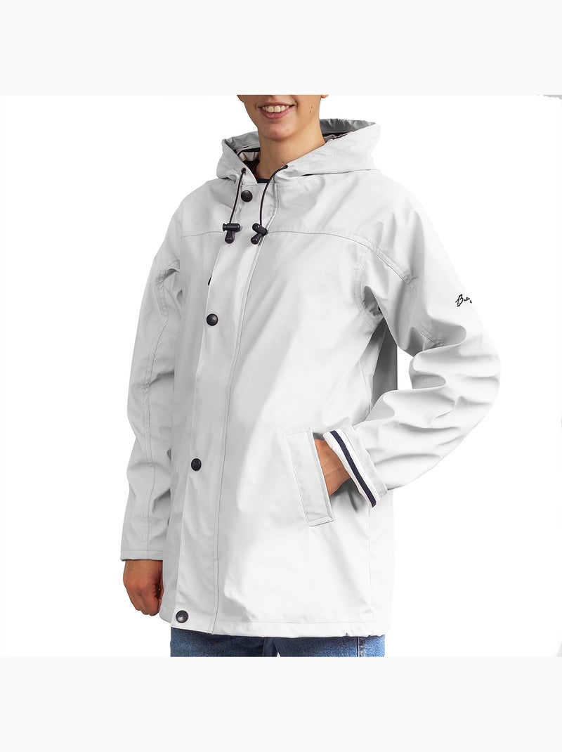 Ciré imperméable 'Breizh Océan', Manteau de pluie Homme ou Femme, veste mixte Blanc - Kiabi