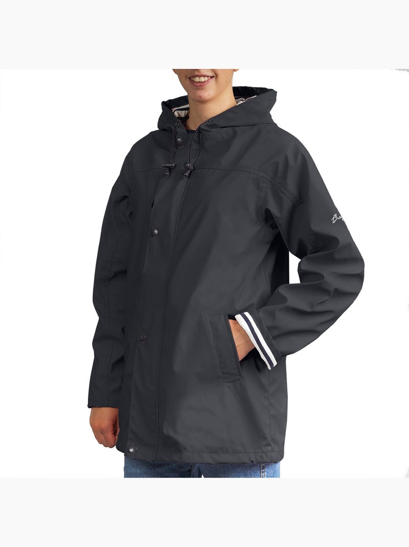 Ciré imperméable 'Breizh Océan', Manteau de pluie Homme ou Femme, veste mixte Bleu marine - Kiabi
