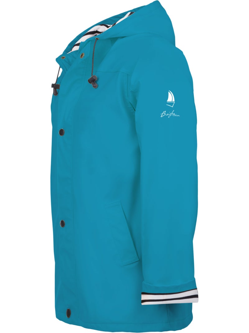 Ciré imperméable 'Breizh Océan', Manteau de pluie Homme ou Femme, veste mixte Turquoise - Kiabi