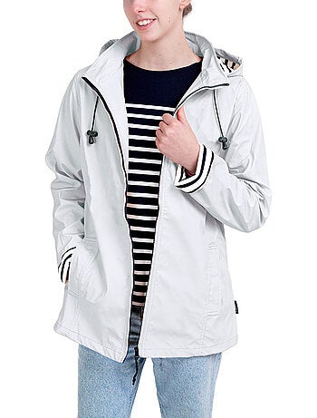 Ciré Imperméable Femme 'Breizh Océan' Coupe ajustée avec intérieur rayé