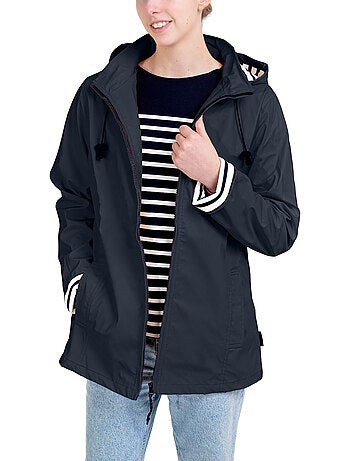 Ciré Imperméable Femme 'Breizh Océan' Coupe ajustée avec intérieur rayé