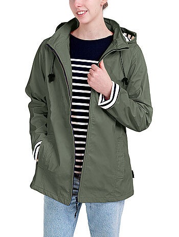 Ciré Imperméable Femme 'Breizh Océan' Coupe ajustée avec intérieur rayé