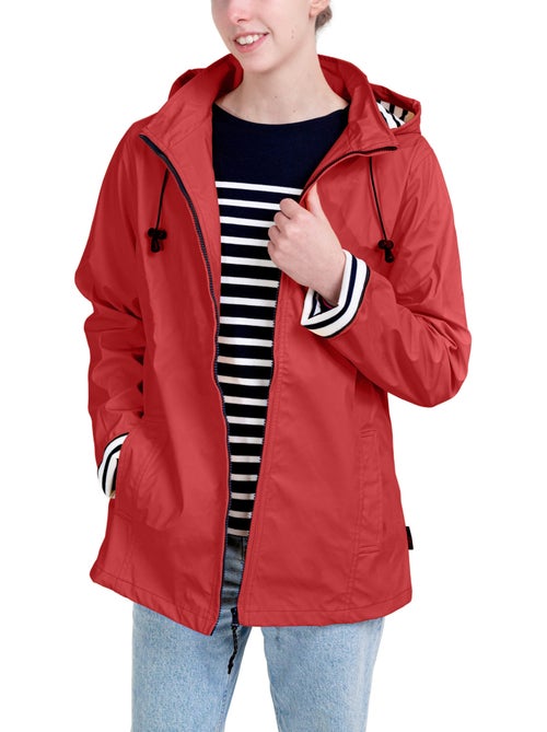 Ciré Imperméable Femme 'Breizh Océan' Coupe ajustée avec intérieur rayé - Kiabi Ciré Imperméable Femme 'Breizh Océan' Coupe ajustée avec intérieur rayé - Kiabi