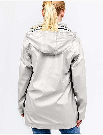 Ciré imperméable femme 'Breizh Océan' Vêtement de pluie à capuche, coutures thermosoudées