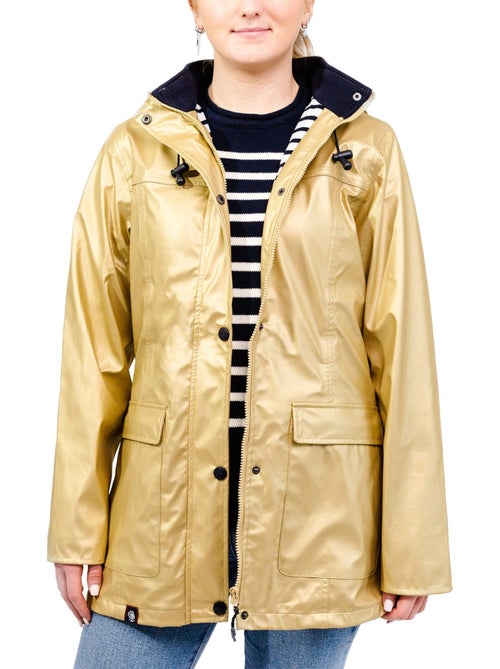 Ciré imperméable femme 'Breizh Océan' Vêtement de pluie à capuche, coutures thermosoudées - Kiabi Ciré imperméable femme 'Breizh Océan' Vêtement de pluie à capuche, coutures thermosoudées - Kiabi